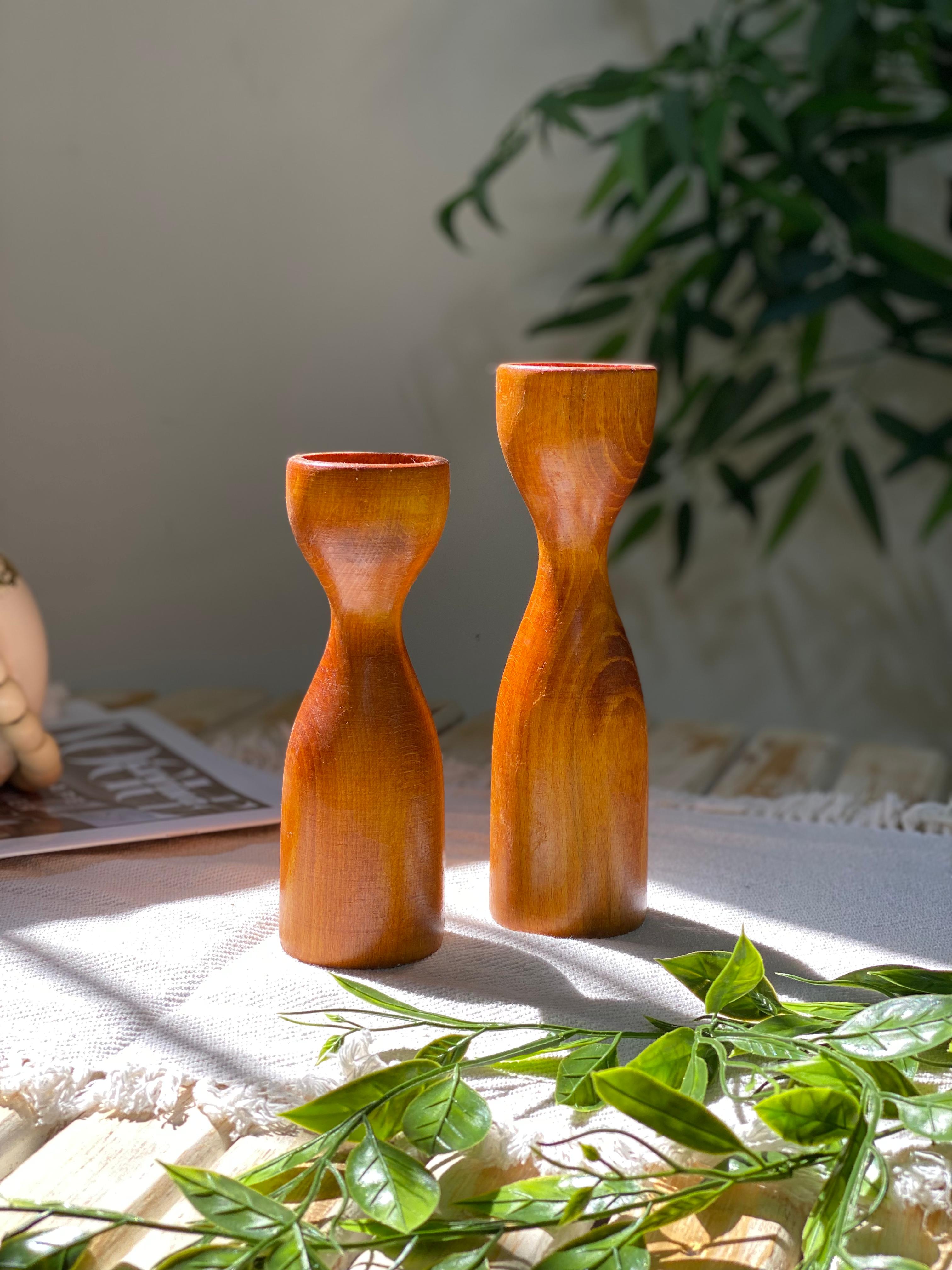 Wooden Candle Holder